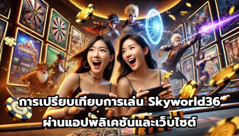 การเปรียบเทียบการเล่น Skyworld36 ผ่านแอปพลิเคชันและเว็บไซต์-11