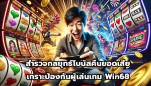 สำรวจกลยุทธ์โบนัสคืนยอดเสีย เกราะป้องกันผู้เล่นเกม Win68-13